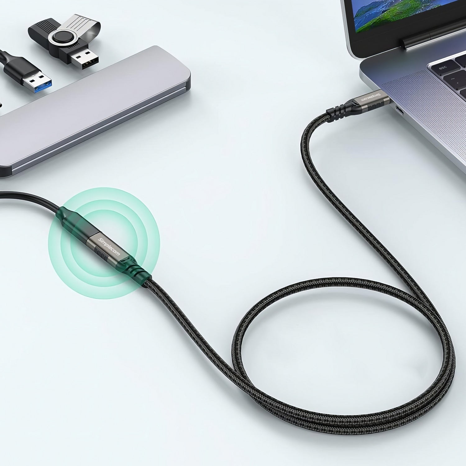 simplecom-cau620-usb-c-male-to-female-extension-cable-usb-3-2-gen2-pd-100w-20gbps-2m www.mallsonline.com.au