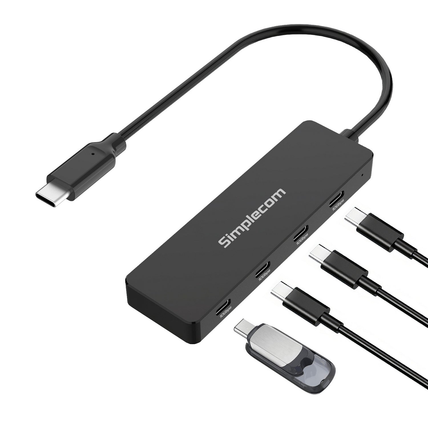 simplecom-ch384-usb-c-to-4-port-usb-c-data-hub-usb-3-2-gen-2-10gbps