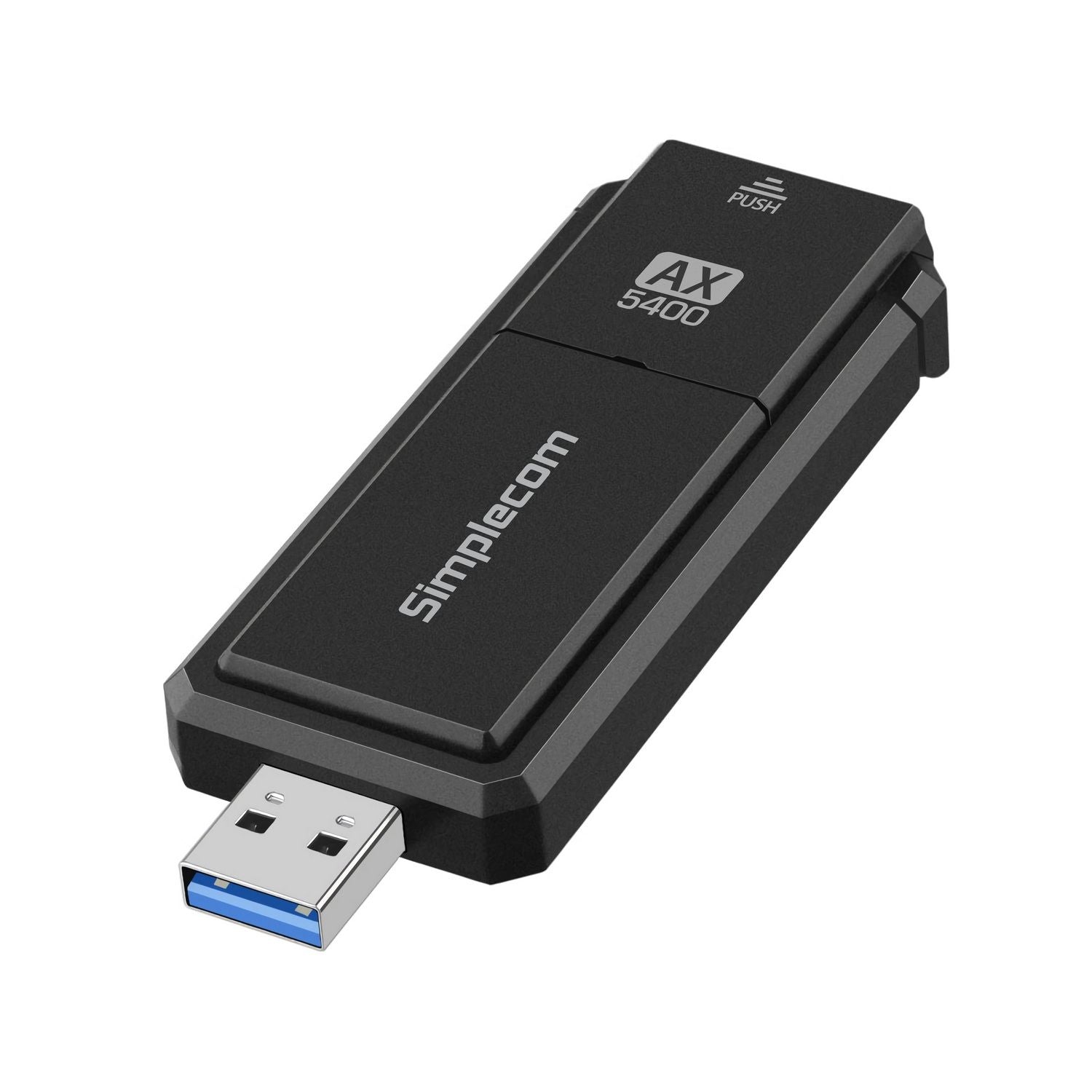 Simplecom NW812v2 AX5400 Tri-Band WiFi 6E USB Adapter with Foldable Antenna