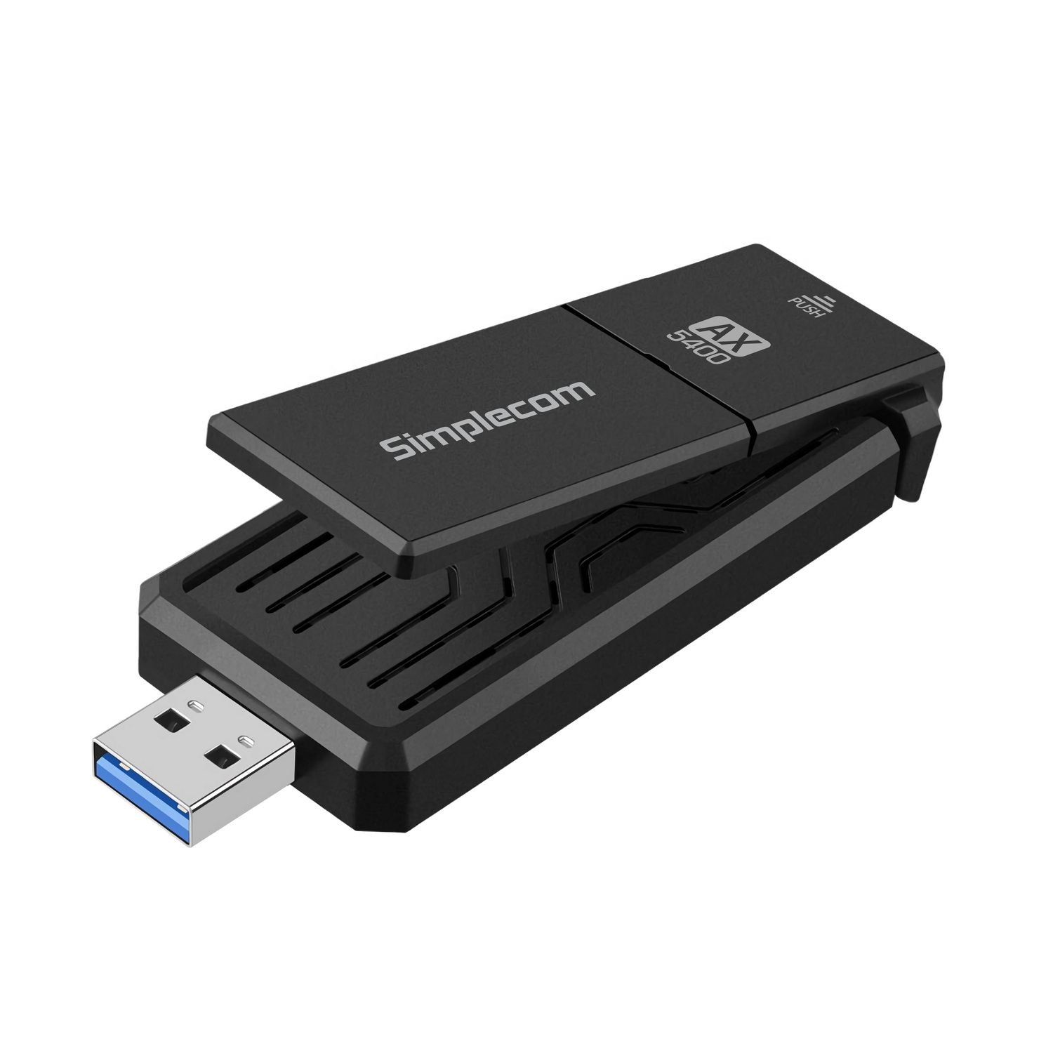 Simplecom NW812v2 AX5400 Tri-Band WiFi 6E USB Adapter with Foldable Antenna