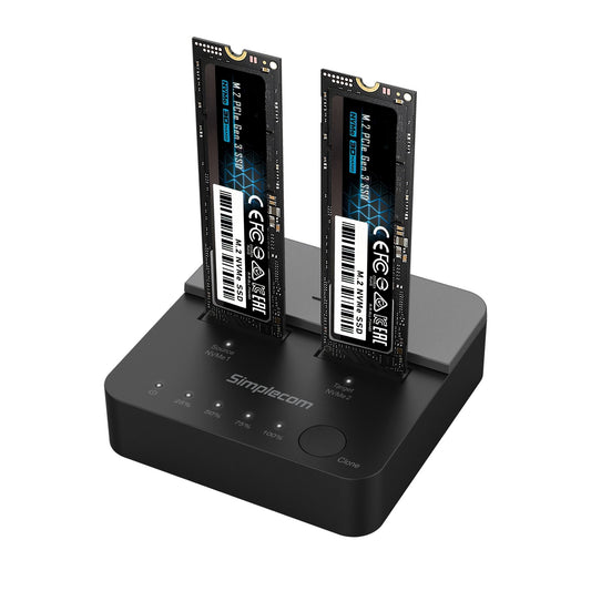 simplecom-sd550v2-usb-3-2-gen2x2-to-dual-bay-nvme-m-2-ssd-docking-station-duplicator-offline-clone www.mallsonline.com.au