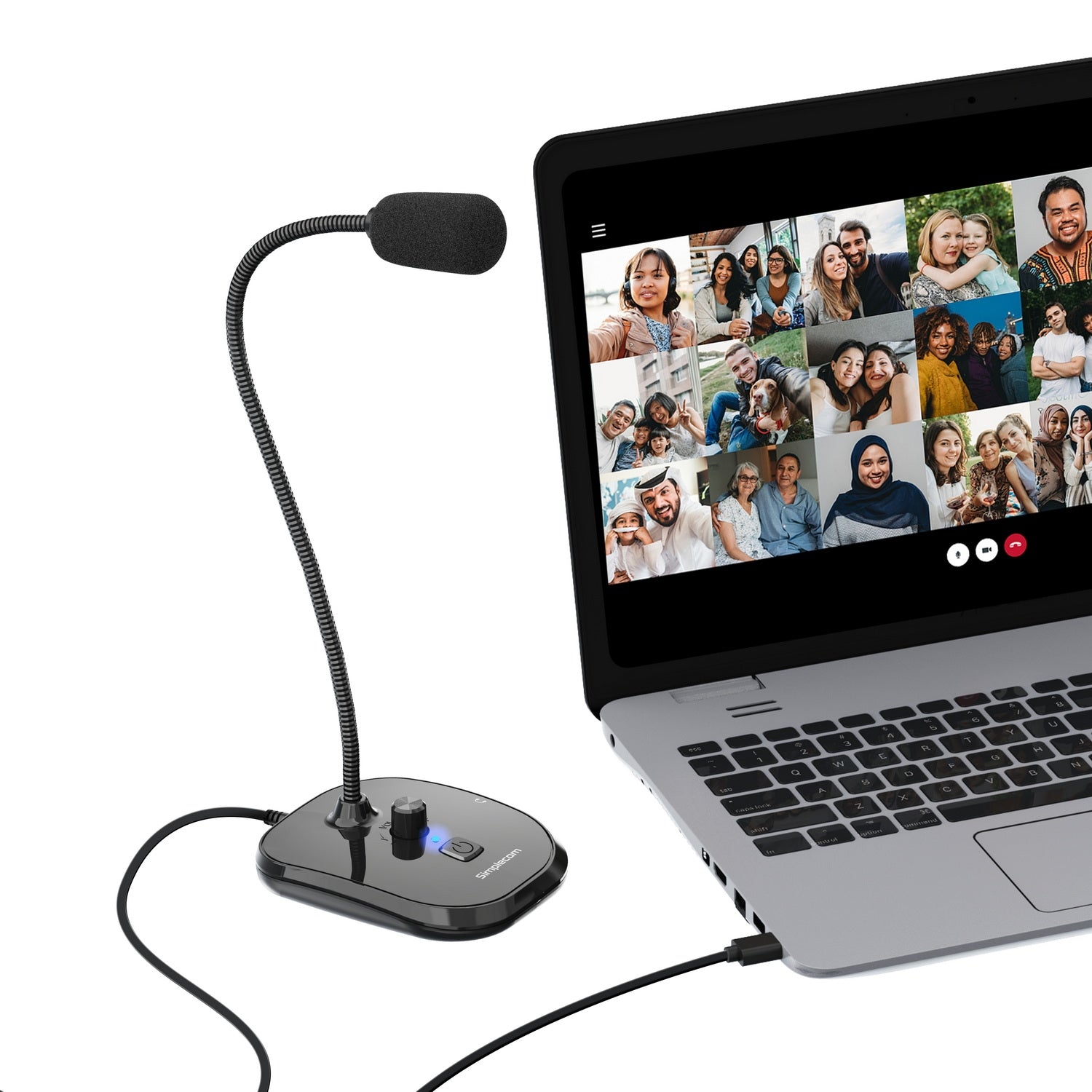 simplecom-um360-plug-and-play-usb-desktop-microphone-with-headphone-jack at www.mallsonline.com.au