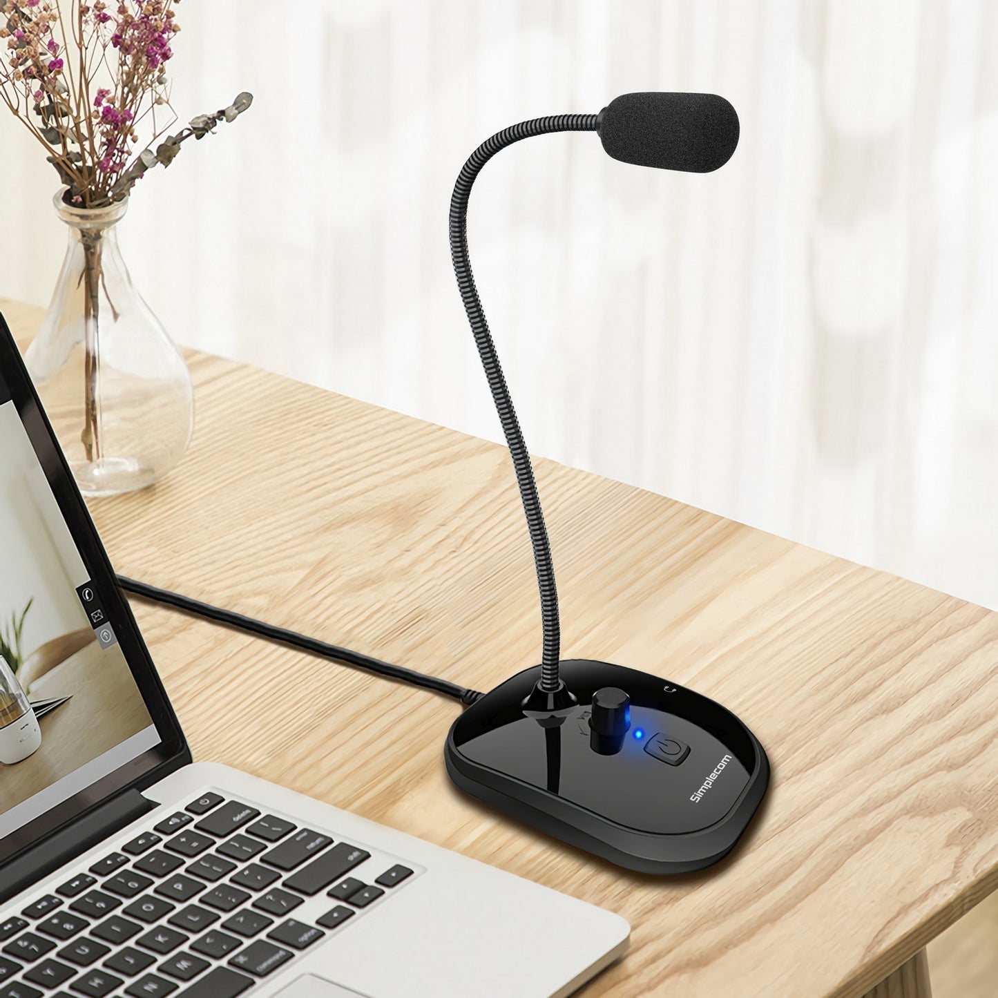 simplecom-um360-plug-and-play-usb-desktop-microphone-with-headphone-jack at www.mallsonline.com.au