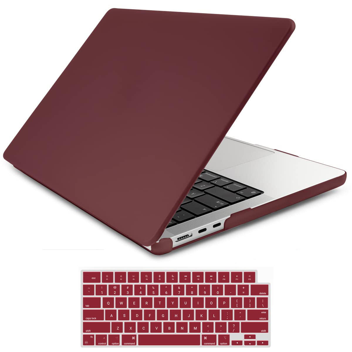 15-inch-air-2023-macbook-air-matte-case-a2941-m2-chip-hard-shell-case-keyboard-cover-wine-red www.mallsonline.com.au