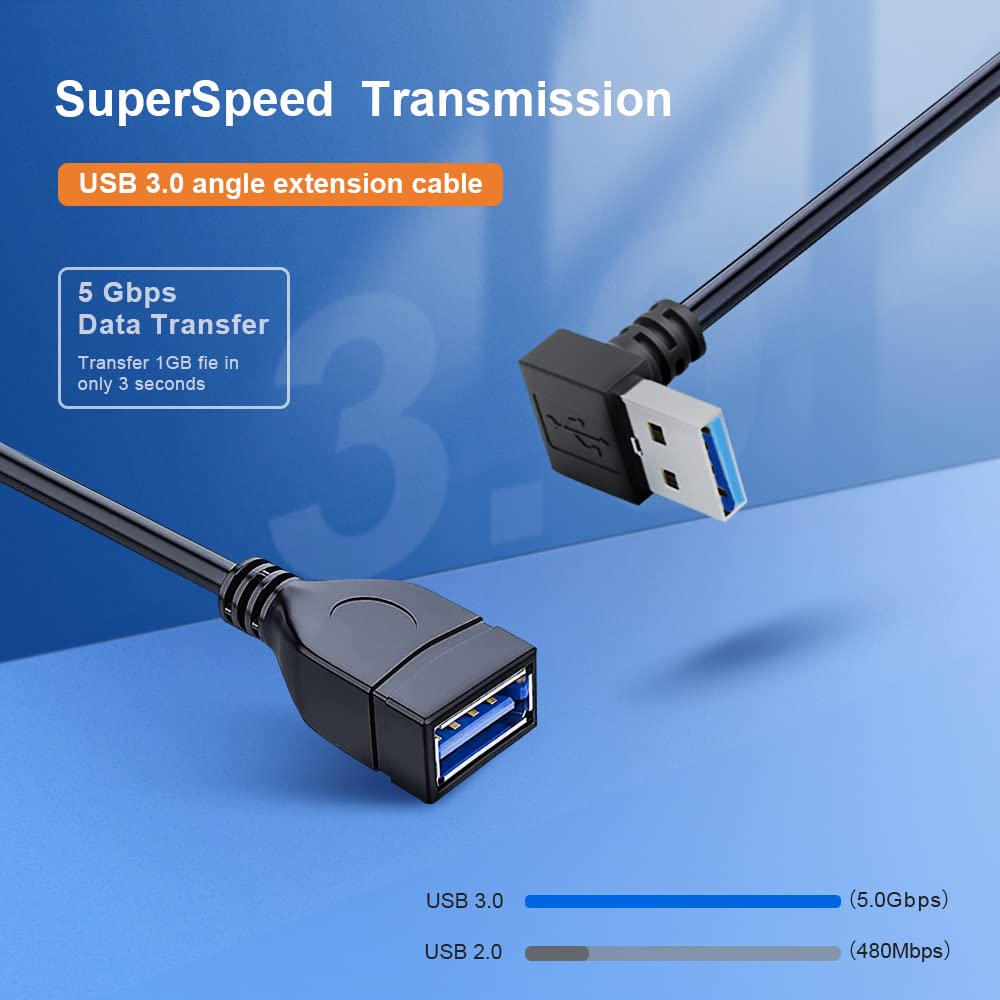 2pcs-20cm-superspeed-usb-3-0-male-to-female-extension-data-cable-up-and-down-angle at www.mallsonline.com.au