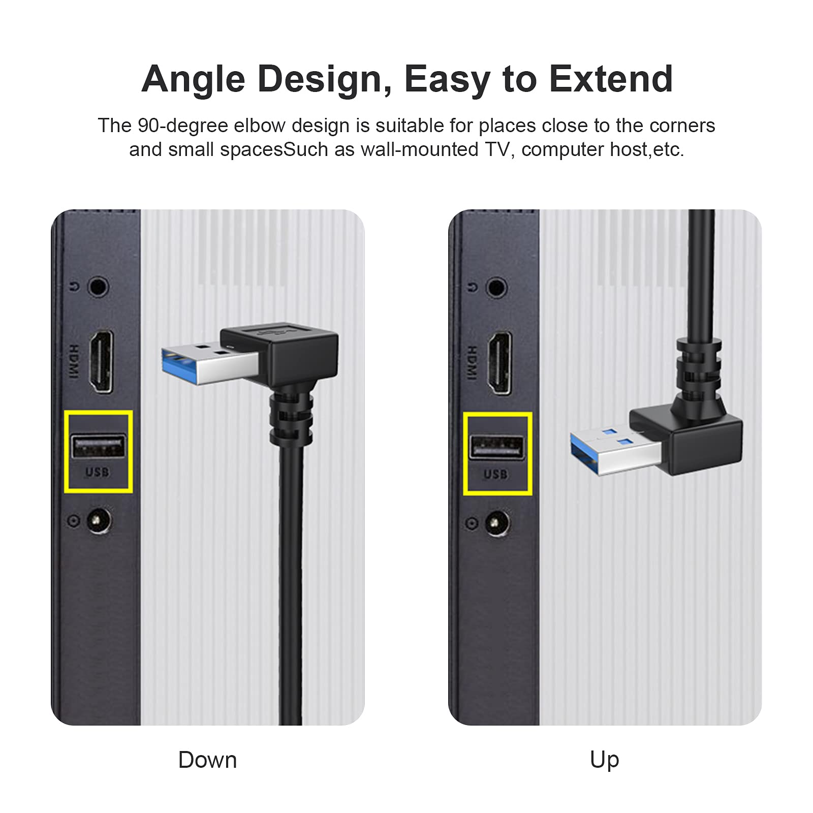 2pcs-20cm-superspeed-usb-3-0-male-to-female-extension-data-cable-up-and-down-angle at www.mallsonline.com.au