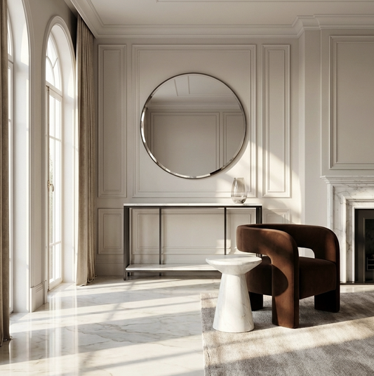 Interior Ave - Bronte Dual Layer Marble Stone Console