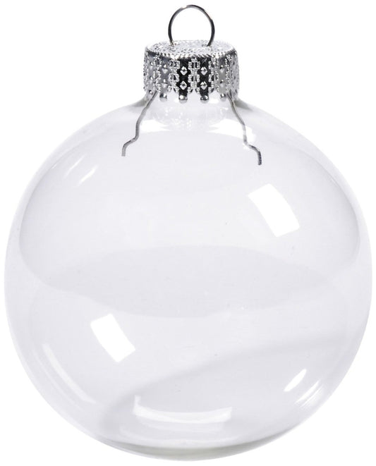 50-wholesale-pack-glass-bauble-8cm-diameter-round-clear-with-silver-cap-table-or-tree-centrepice-personal-memory-theme-craft-gift