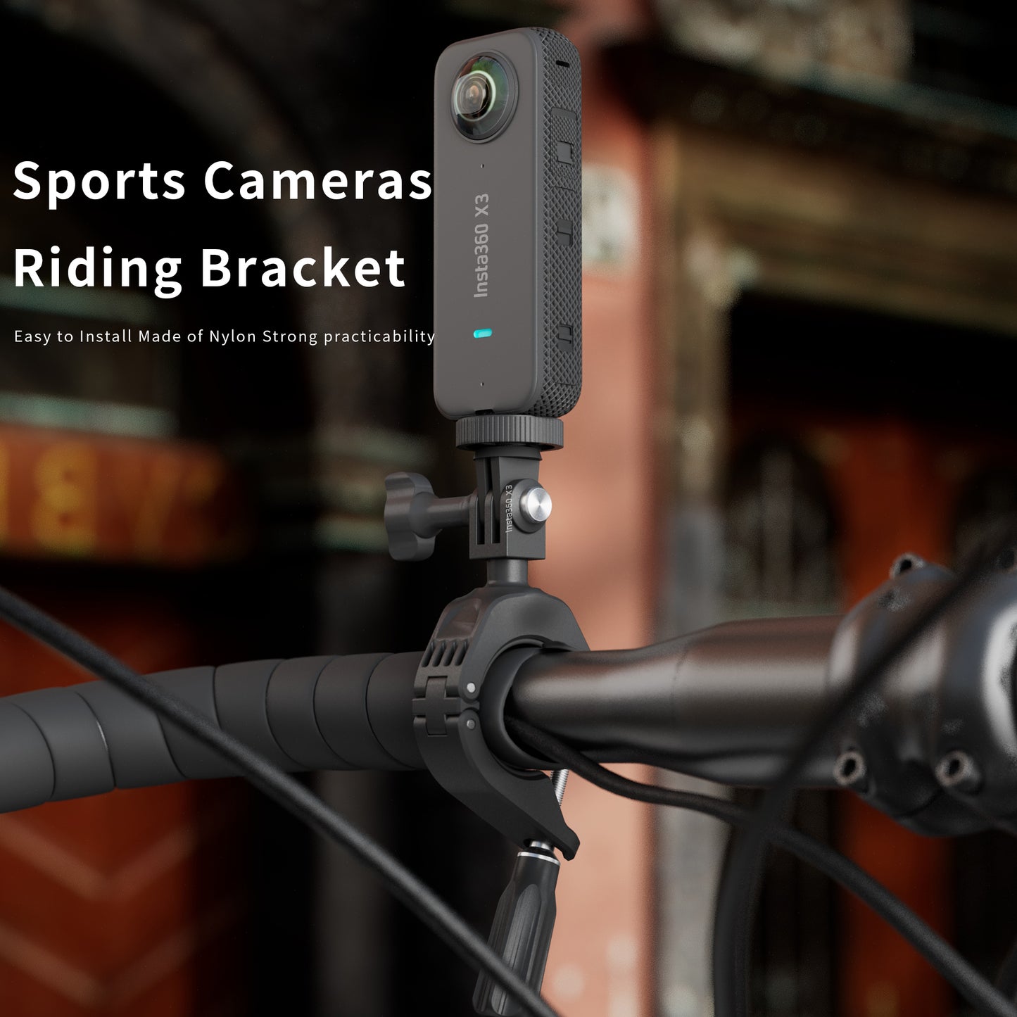 startrc-bike-camera-handlebar-mount-aluminum-alloy-plastic-motorcycle-dji-insta at www.mallsonline.com.au