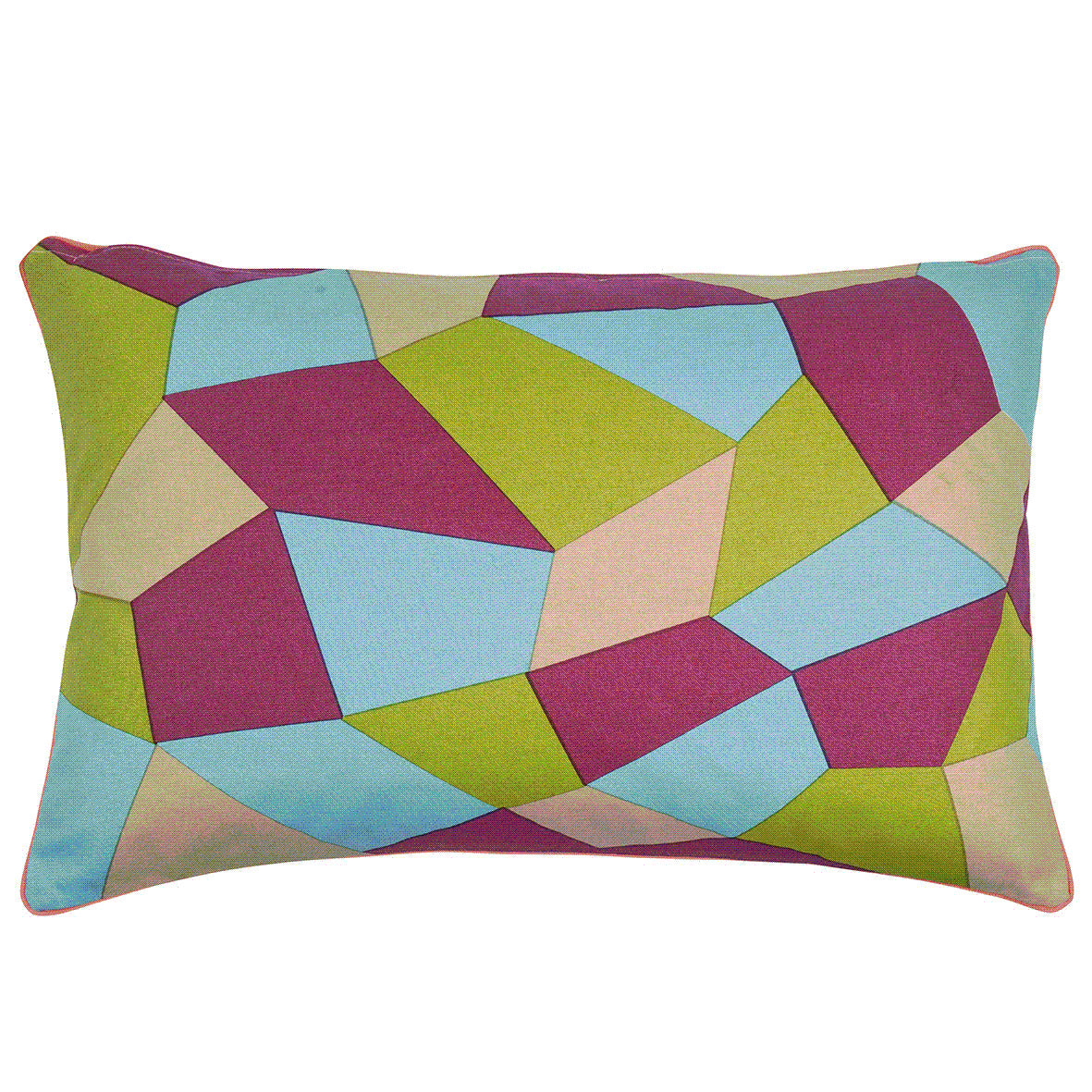 pack-of-4-geo-green-geometric-design-rectangle-40x60cm-cushion-covers at www.mallsonline.com.au