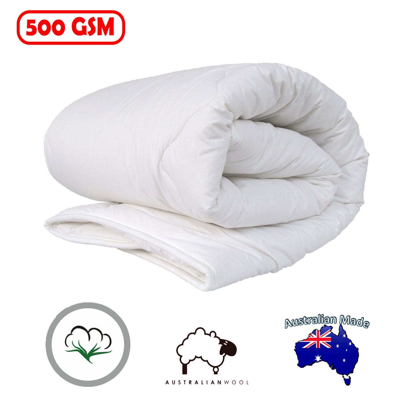 500gsm-australian-wool-quilt-cot-size www.mallsonline.com.au