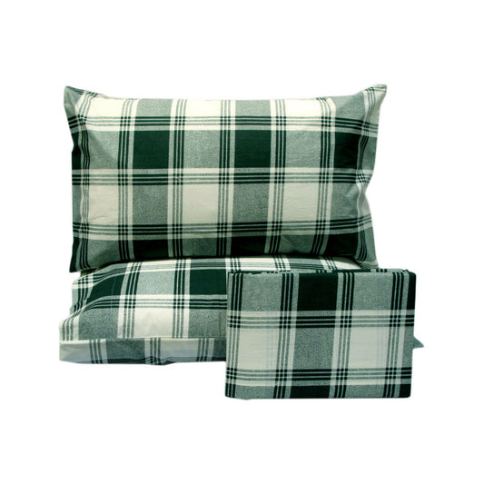 polyester-cotton-checkered-green-quilt-cover-set-king www.mallsonline.com.au