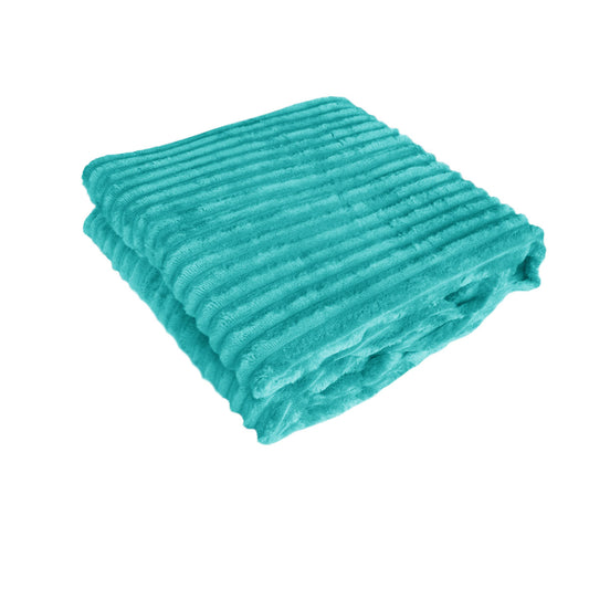 240gsm-corduroy-striped-throw-rug-emerald-green