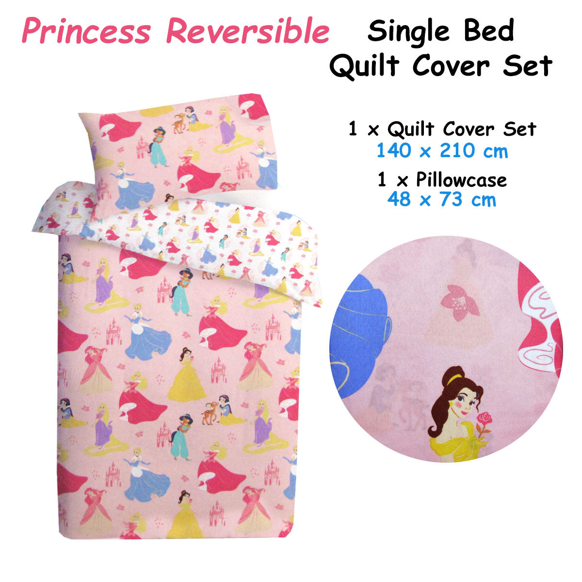 caprice-disney-princess-reversible-licensed-quilt-cover-set-single at www.mallsonline.com.au