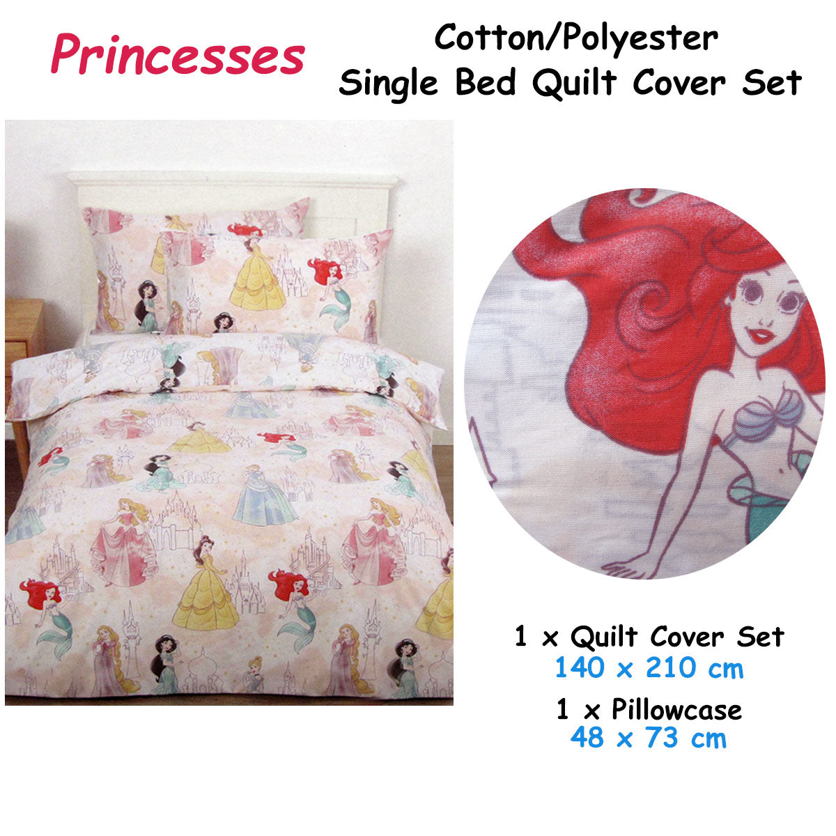 caprice-disney-princesses-pink-licensed-quilt-cover-set-single at www.mallsonline.com.au