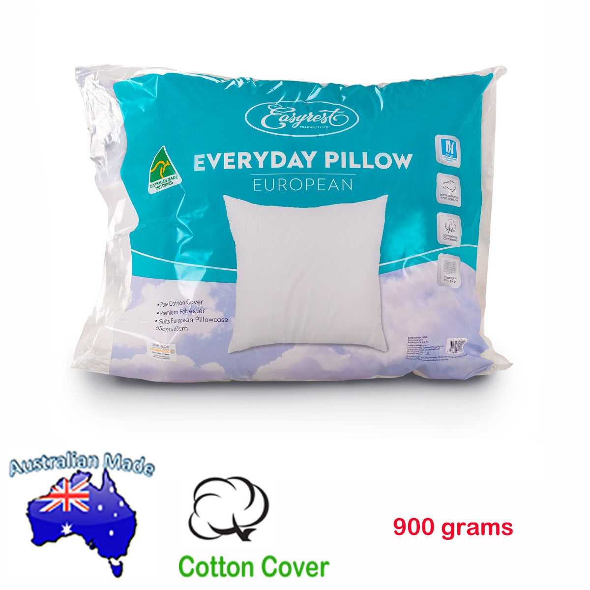 Easyrest Australian Made Every Day European Pillow