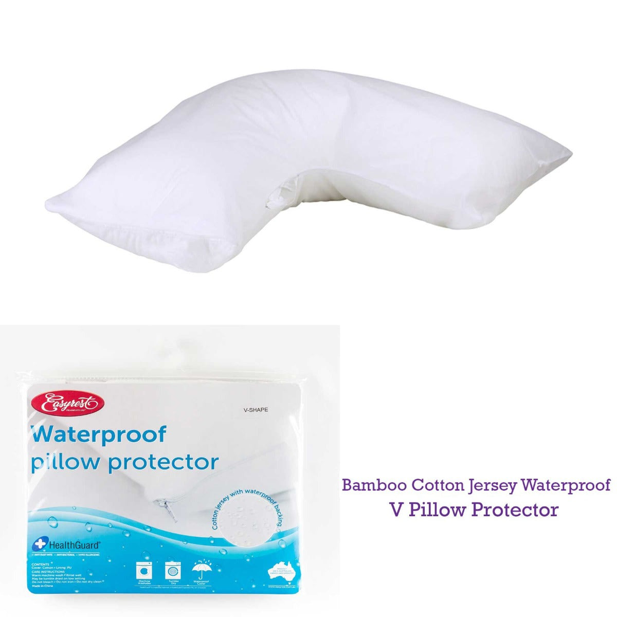 easyrest-cotton-jersey-waterproof-v-pillow-protector www.mallsonline.com.au