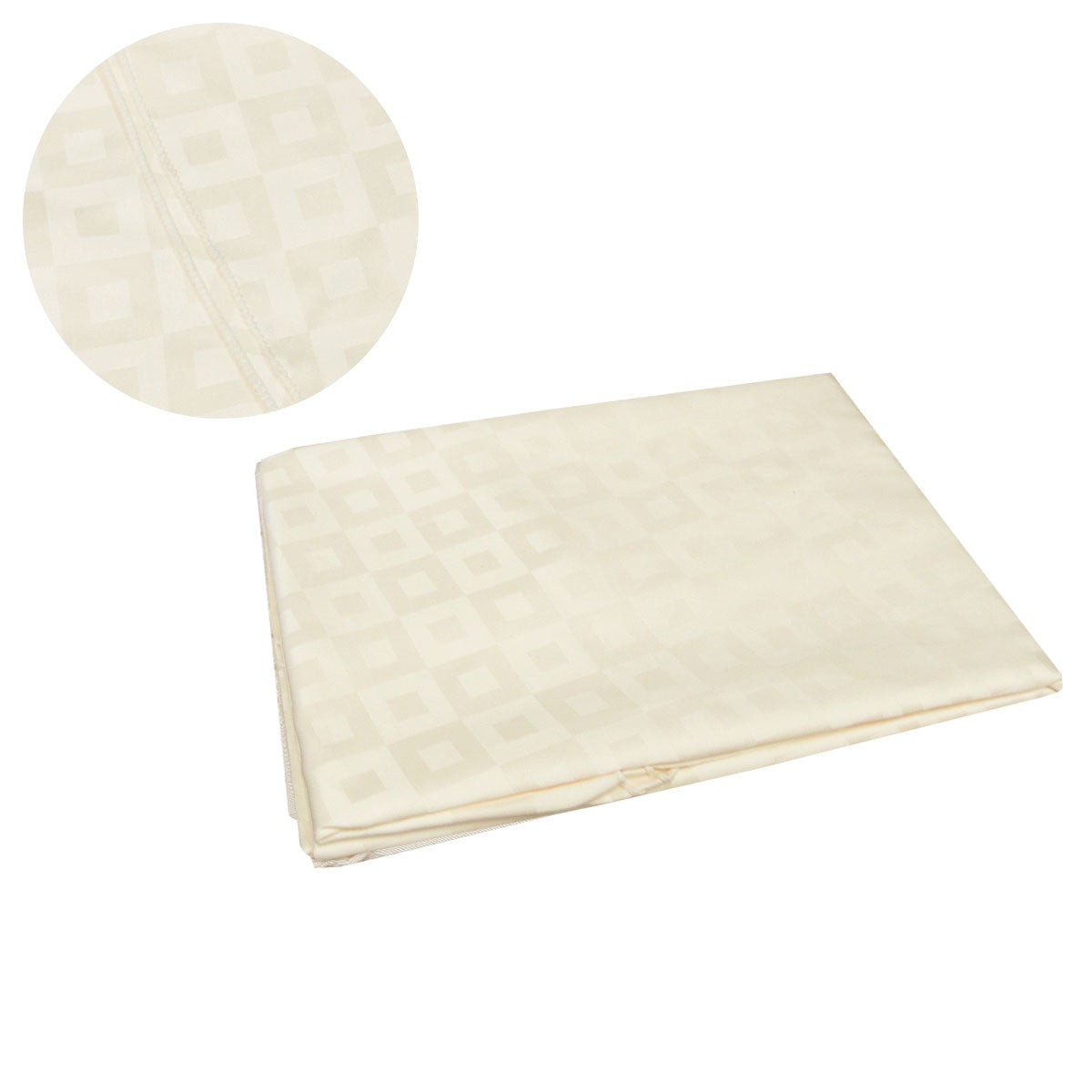 damask-jacquard-polyester-tablecloth-180cm-round-squares-cream at www.mallsonline.com.au