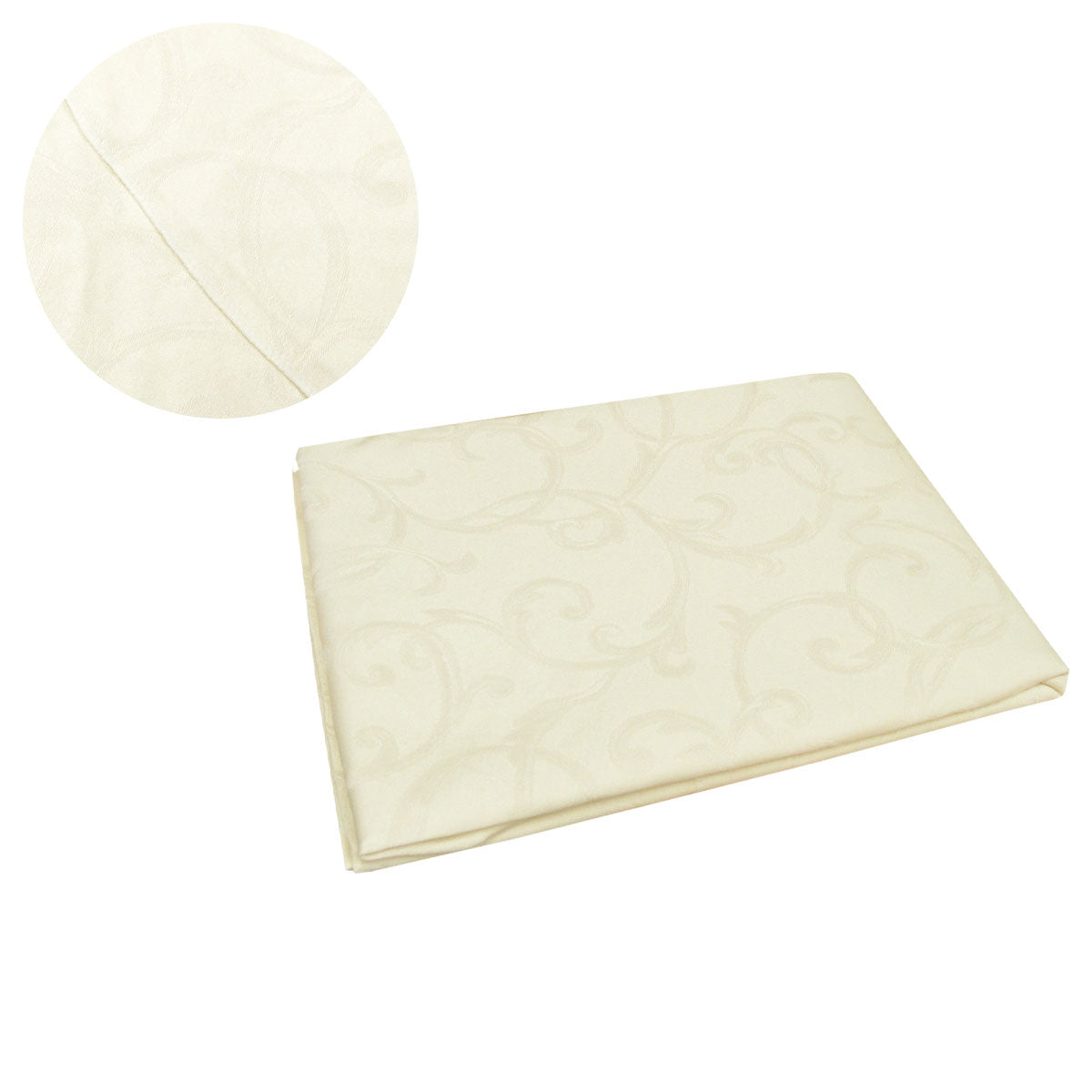 damask-jacquard-polyester-tablecloth-180cm-round-swirls-cream at www.mallsonline.com.au