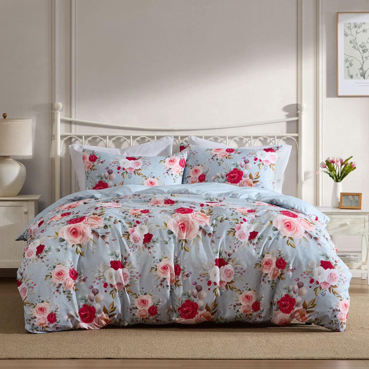 ardor-amelie-multi-floral-printed-quilt-cover-set-king www.mallsonline.com.au