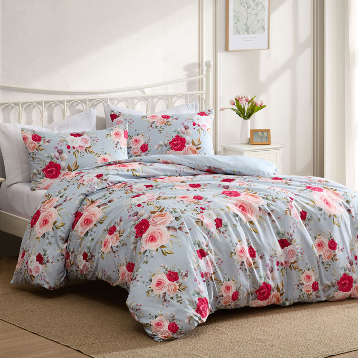ardor-amelie-multi-floral-printed-quilt-cover-set-king www.mallsonline.com.au
