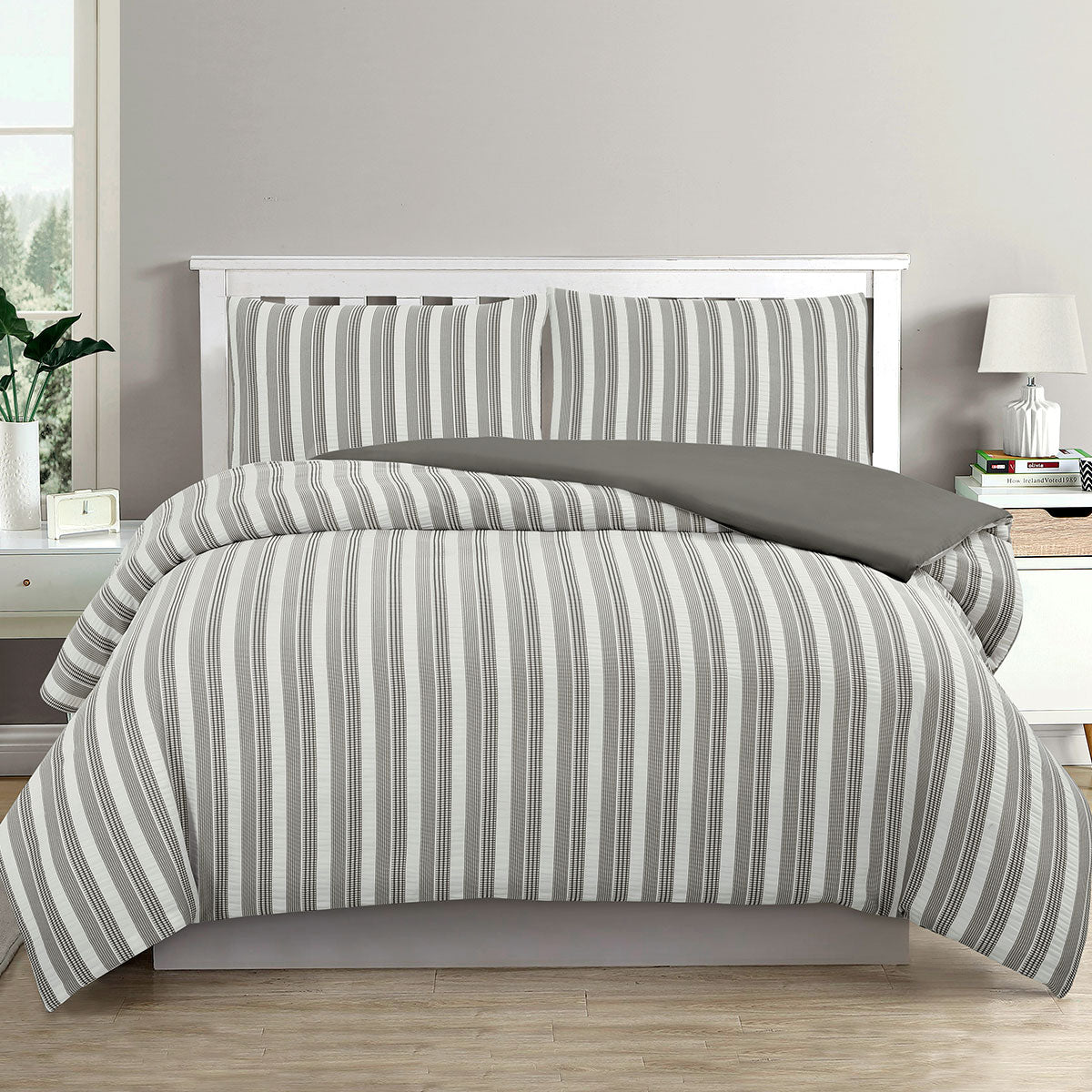 ardor-cove-charcoal-seersucker-waffle-quilt-cover-set-king at www.mallsonline.com.au