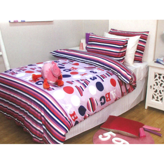 jelly-bean-kids-disco-girl-quilt-cover-set-single www.mallsonline.com.au
