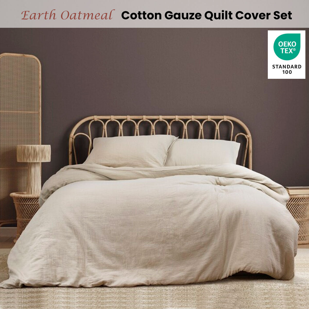 ardor-earth-oatmeal-cotton-gauze-quilt-cover-set-king at www.mallsonline.com.au