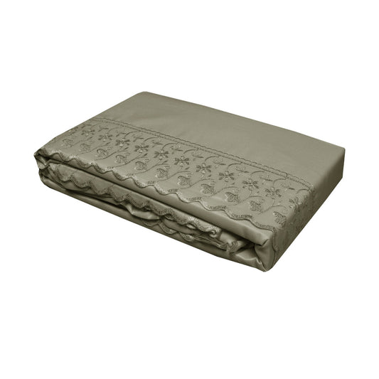 essentially-home-living-machine-lace-embroidered-sheet-set-single-mocha at www.mallsonline.com.au