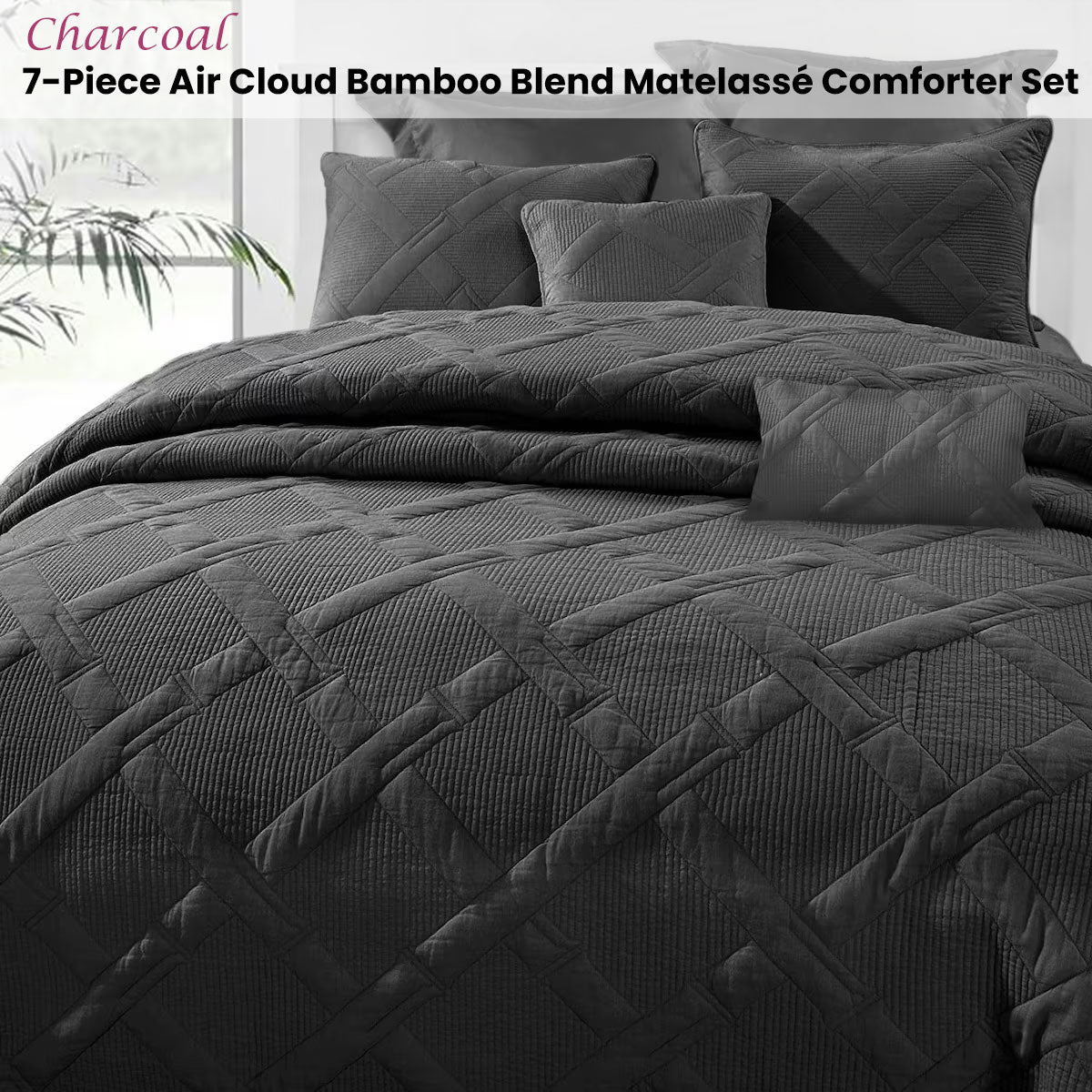 ramesses-charcoal-7-piece-air-cloud-bamboo-blend-matelasse-comfort-set-king www.mallsonline.com.au
