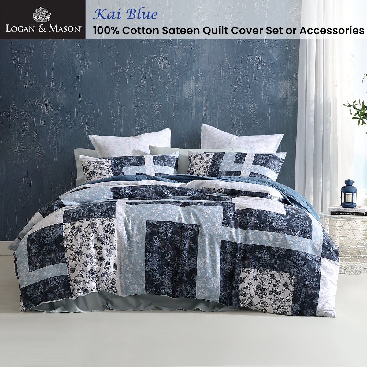 logan-and-mason-250tc-kai-blue-cotton-sateen-quilt-cover-set-queen