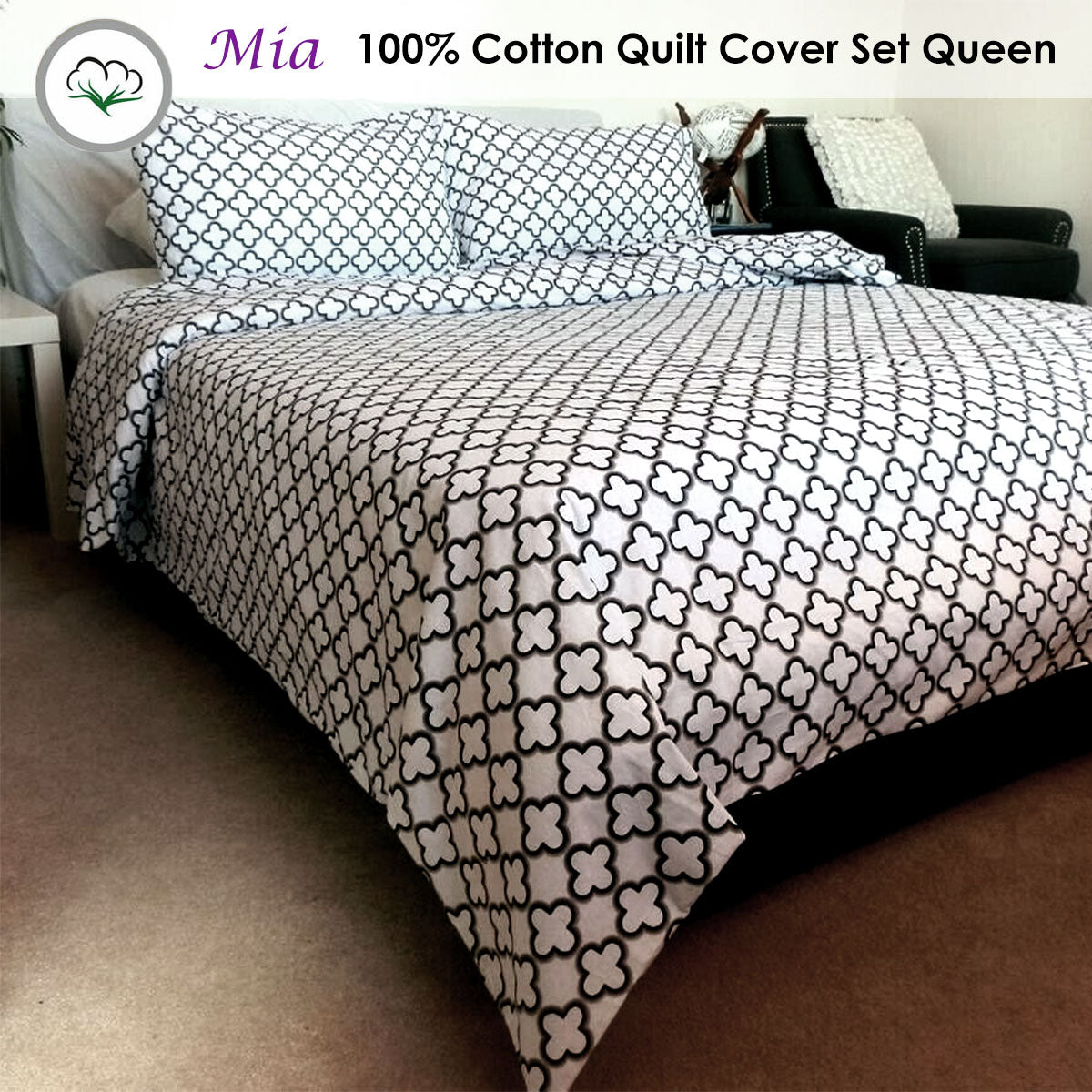 mia-white-100-cotton-quilt-cover-set-queen at www.mallsonline.com.au