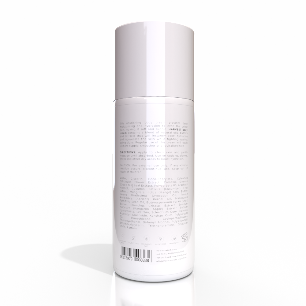 HARVEST BODY CREAM | 200ML at www.mallsonline.com.au