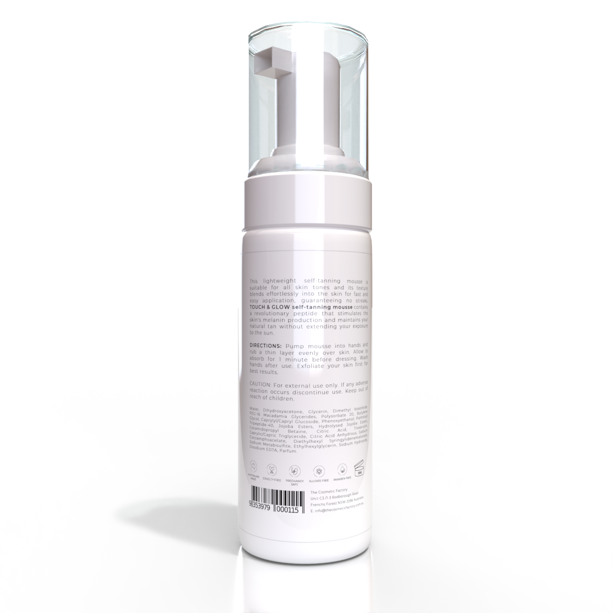TOUCH & GLOW SELF-TANNING BODY MOUSSE | 150ML at www.mallsonline.com.au