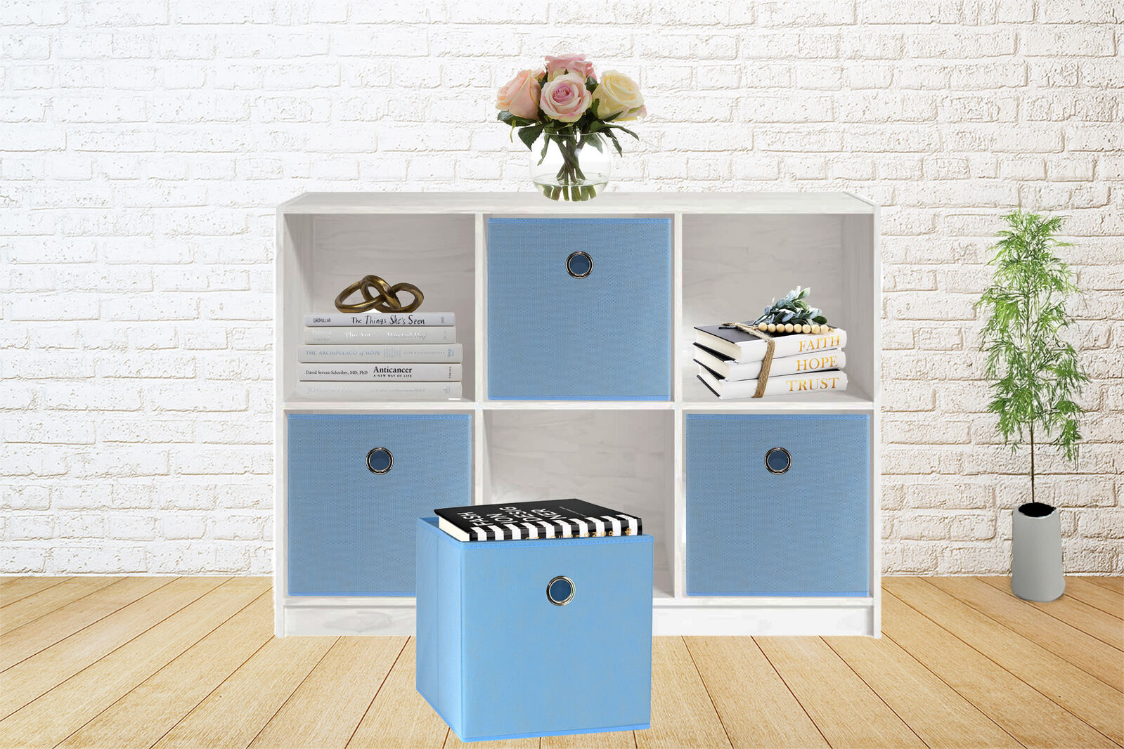 sorti-27x28x27-cm-light-blue-8-pack-foldable-storage-cubes-fabric-bookcase-organizers-for-toys-and-more www.mallsonline.com.au