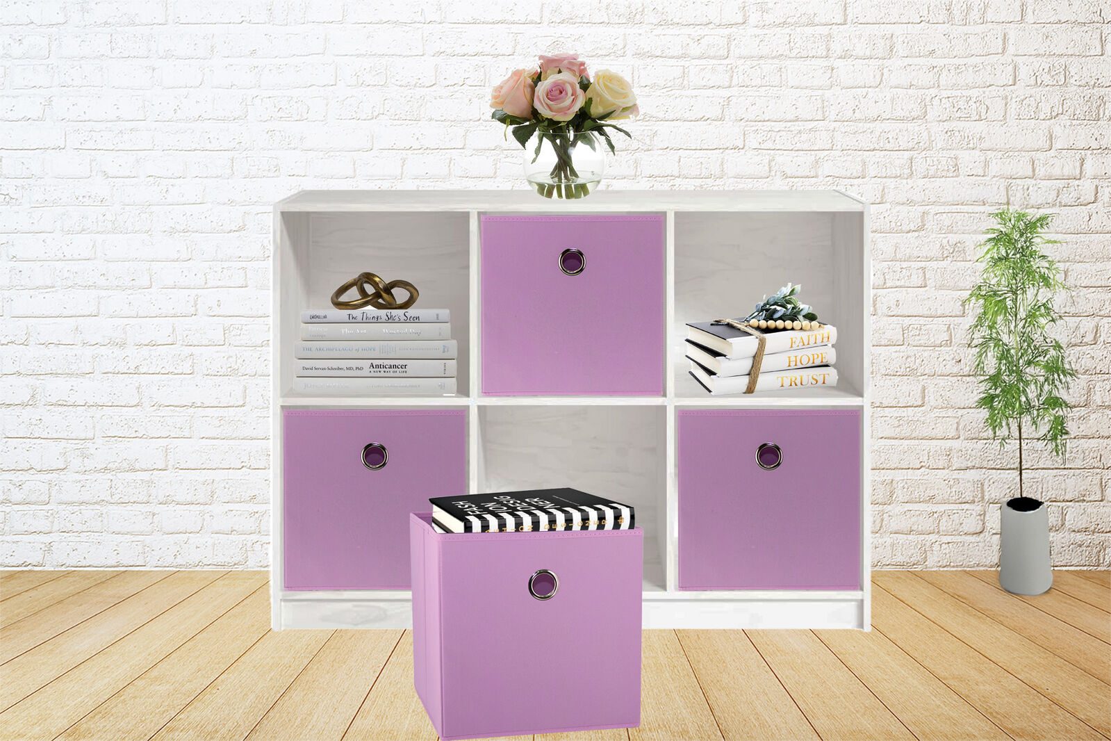sorti-27x28x27-cm-light-pink-8-pack-foldable-storage-cubes-fabric-bookcase-organizers-for-toys-and-more www.mallsonline.com.au