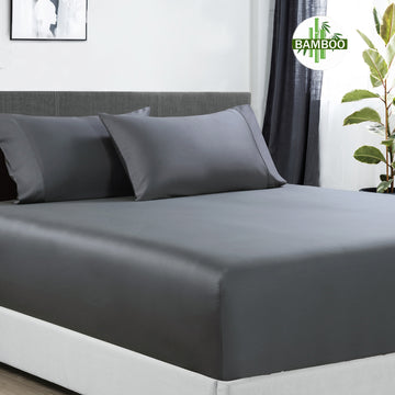 400-thread-count-bamboo-cotton-1-fitted-sheet-with-2-pillowcases-mega-queen-charcoal at www.mallsonline.com.au