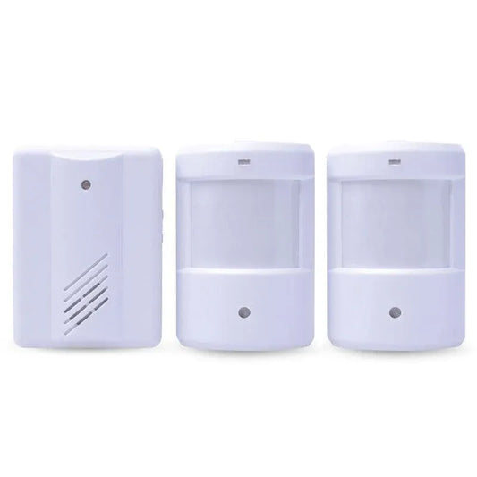 Restaurant Shop Door Entry Wireless Pir Motion Sensor Door Chime Door Bell Alarm - 1 Receiver+2 Sensors