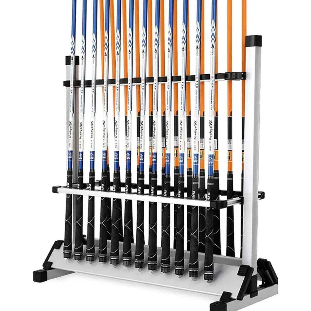 12/24 Hole Multi Functional Fishing Rod Holder Storage Rack Display Organizer - 12Holes