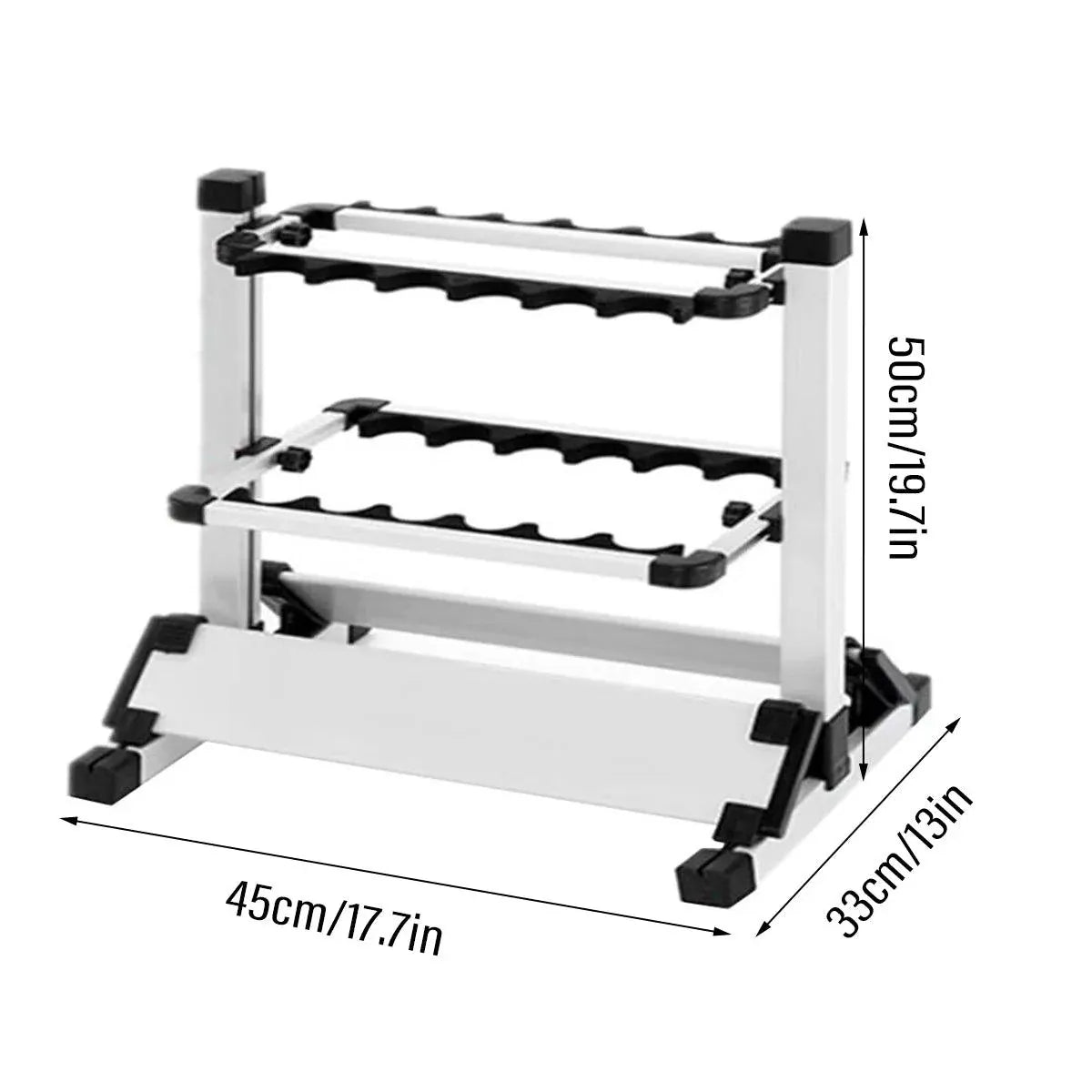 12/24 Hole Multi Functional Fishing Rod Holder Storage Rack Display Organizer - 12Holes