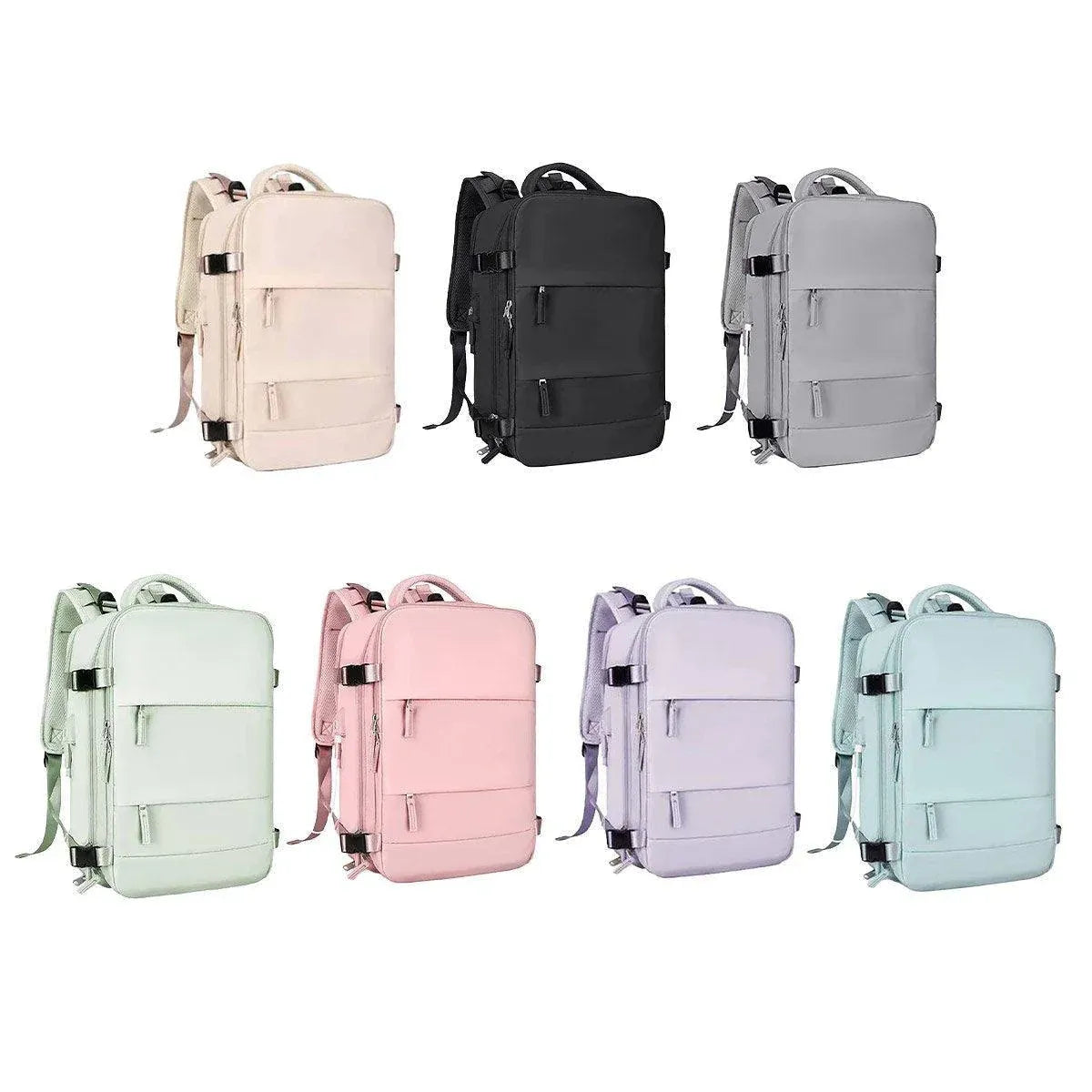 Waterproof Travel Backpack Outdoor Sports Shoulder Bag Hiking Camping Daypack - Grey
