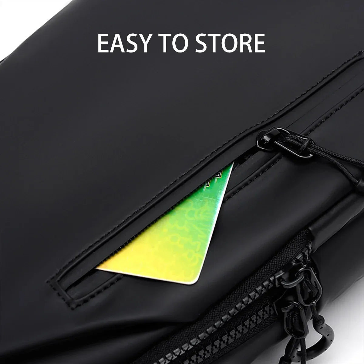 Large Capacity Chest Crossbody Bag Waterproof Durable for Travel Daily Use - Grey