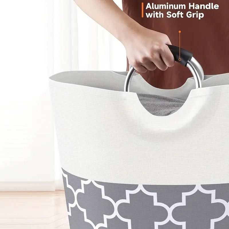 82L Large Capacity Laundry Basket for Dirty Clothes Toy Storage and Organizing - Red