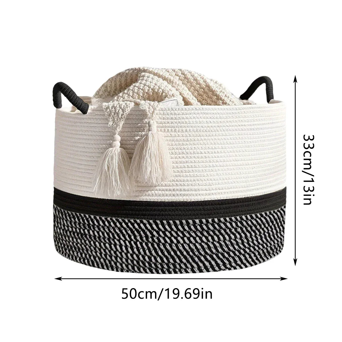 Foldable Large Laundry Hamper Dirty Clothes Basket Space Saving Durable For Home - Black