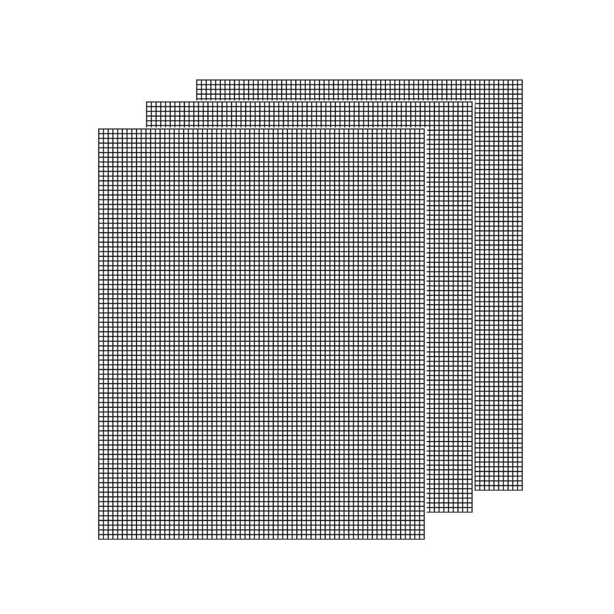 3/6/10PCS Non-Stick BBQ Grill Mat Mesh Liner Cooking Barbecue Sheet Baking Pad - 40X30cm-10PCS