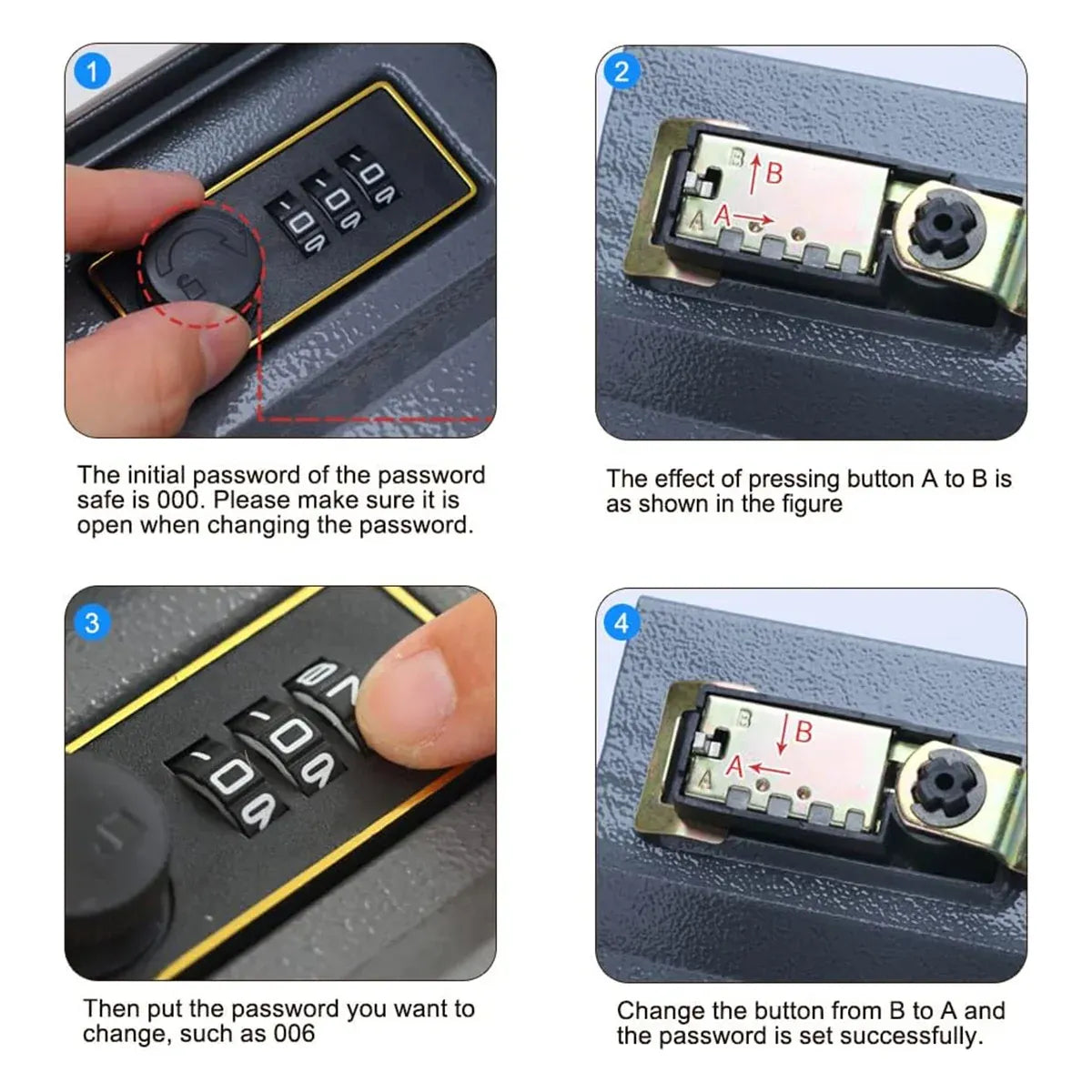 Hidden Book Safe Lock Box for Home and Office Cash Watch Document Storage - 4