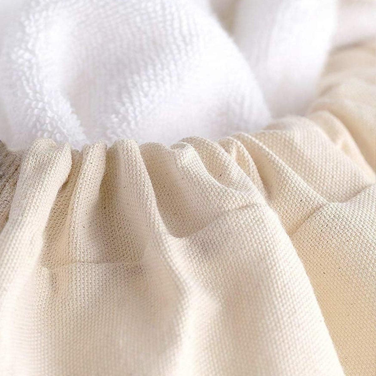 Canvas Drawstring Large Bag Pouch Clothes Craft Storage Laundry - White-74X120cm