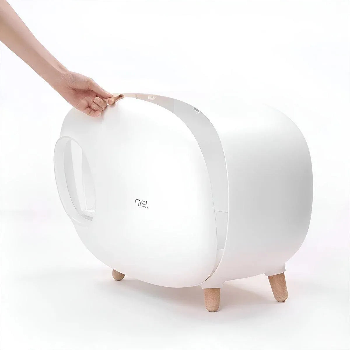 Cat Litter Box Semi-closed Cat Supplies Cat Toilet Drawer Large Cat Litter Box - White