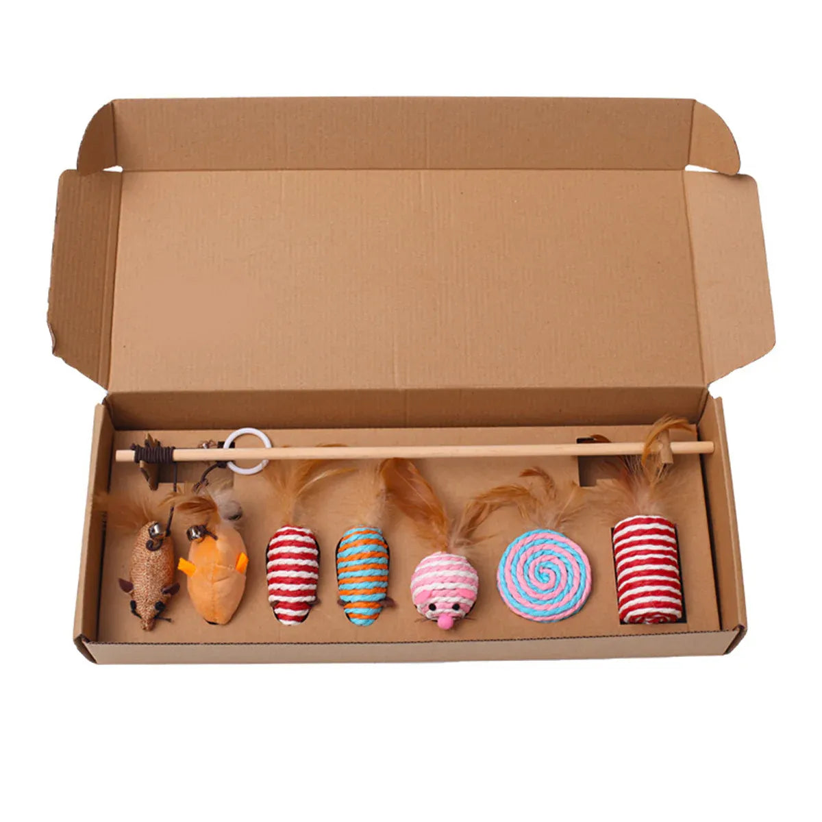 Cat Toys Set 7PCS Interactive Kitten Toys Durable for Indoor Cats Kittens Use