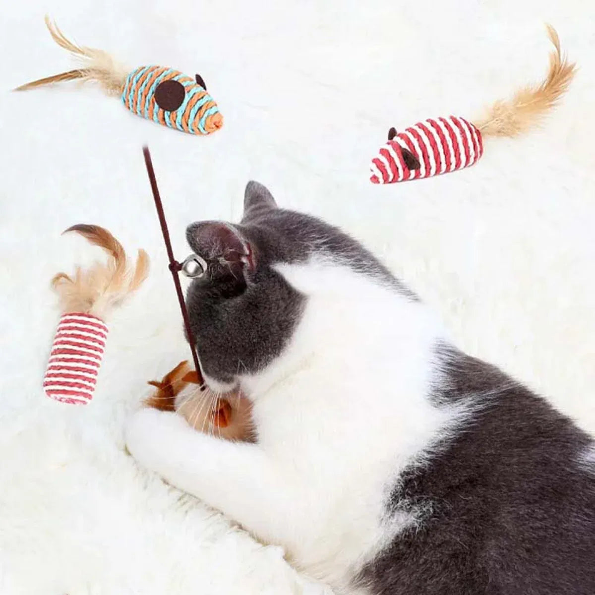 Cat Toys Set 7PCS Interactive Kitten Toys Durable for Indoor Cats Kittens Use